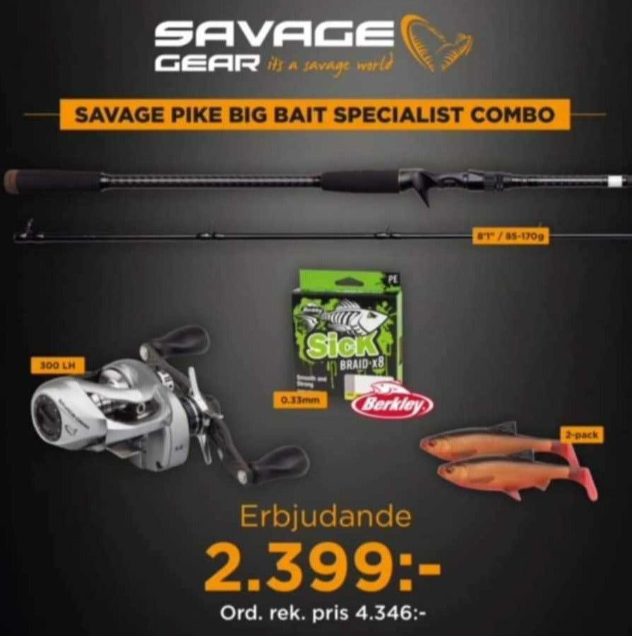 Savage Gear Pike Big Bait Specialist Combo – Vestlis Fiske